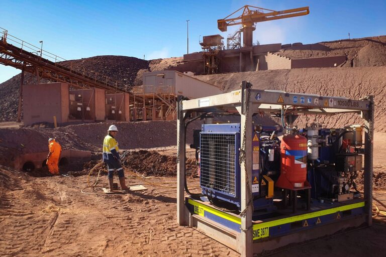 واترجت فوق فشار قوی معدنی