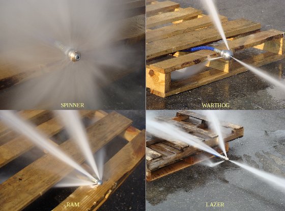 انواع نازل واترجت صنعتی 