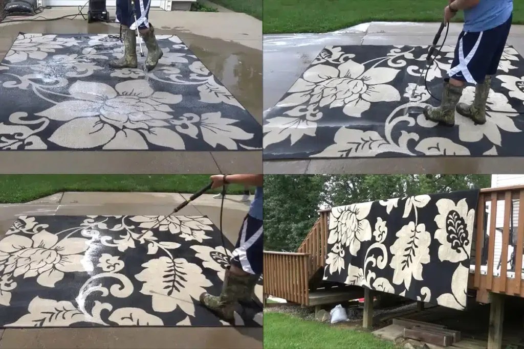 راهنمای گام‌به‌گام شستشوی فرش با واترجت خانگی