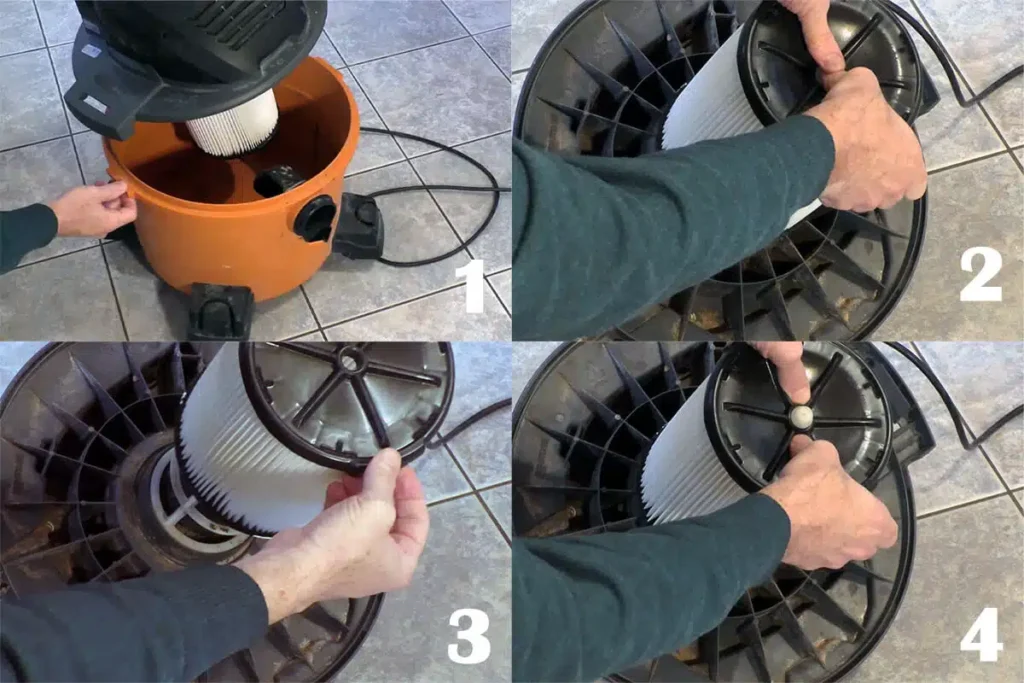 تعویض فیلتر جاروبرقی آب و خاک 