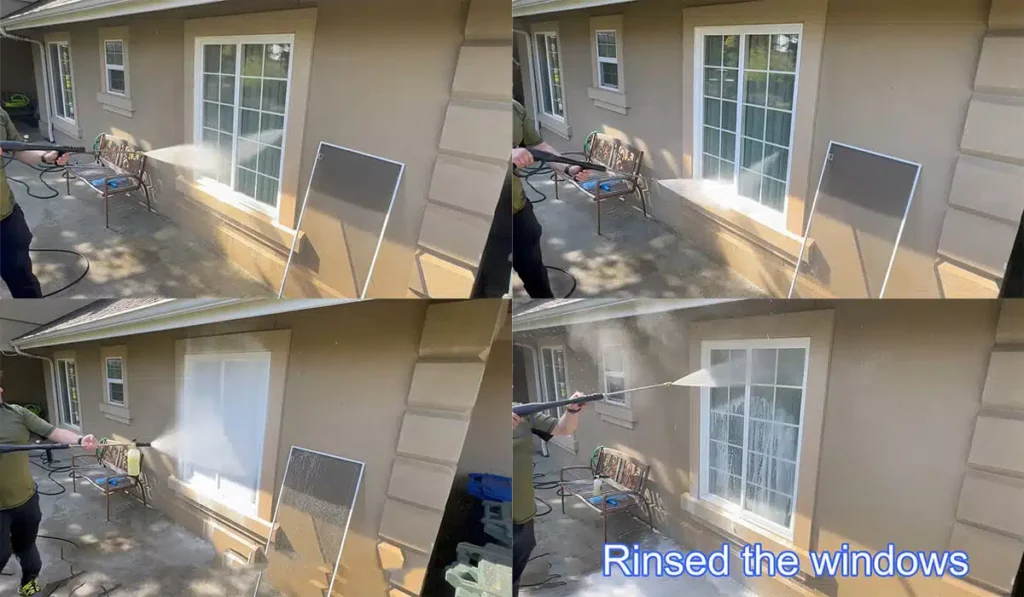 شستشوی پنجره با واترجت صنعتی