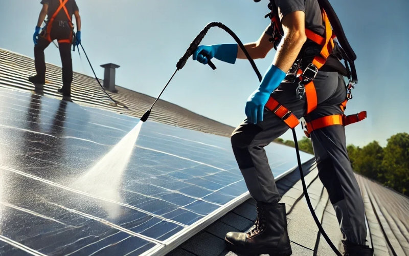 نظافت پنل های سولار خورشیدی