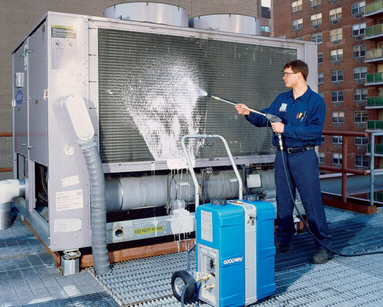 نظافت کندانسور با واترجت صنعتی