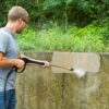 نظافت در فصل پاییز با واترجت -Rotating-Nozzle-on-Wall