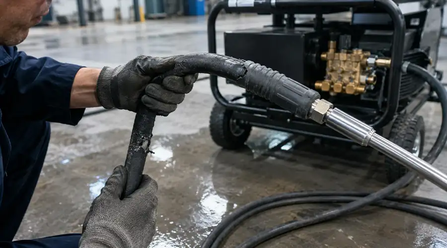 علل آسیب‌دیدگی شیلنگ واترجت صنعتی